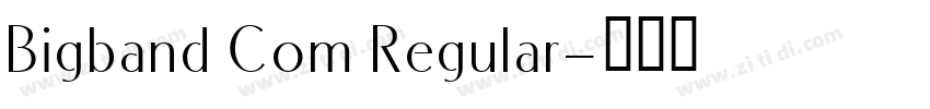 Bigband Com Regular字体转换